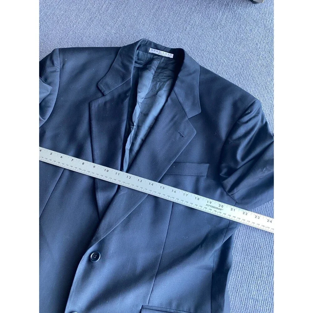 Hugo Boss Mens Blazer Ing Loro Piano Wool Blue 42SH  Apollon Coat Jacket USA